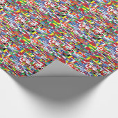 すべての国家の旗 ラッピングペーパー (角)