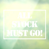 すべての在庫がウィンドウにしがみつく必要がある ウィンドウサイン (シート3)