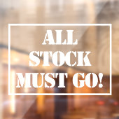 すべての在庫がウィンドウにしがみつく必要がある ウィンドウサイン (シート2)