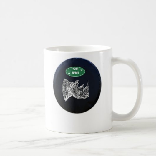 すべての地勢のサイのマグ。 パーソナライズ コーヒーマグカップ (右)