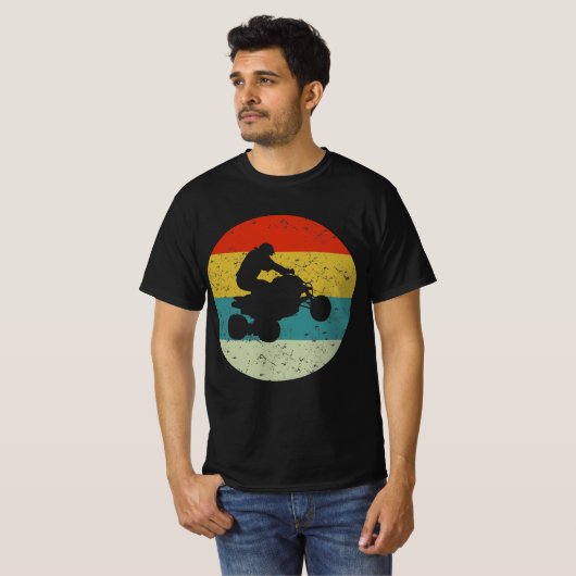 すべての地形車atvレトロビンテージ tシャツ (正面フル)