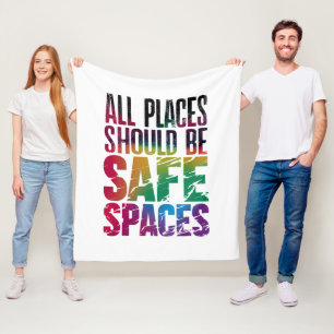 すべての場所がLGBTQ+の人にとって安全であるべき Pride Month フリースブランケット