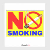 すべての場所に喫煙記号なし – 喫煙なし シール (シート)