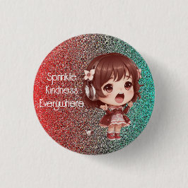 すべての場所に親切を振りかけるバッジボタン 缶バッジ