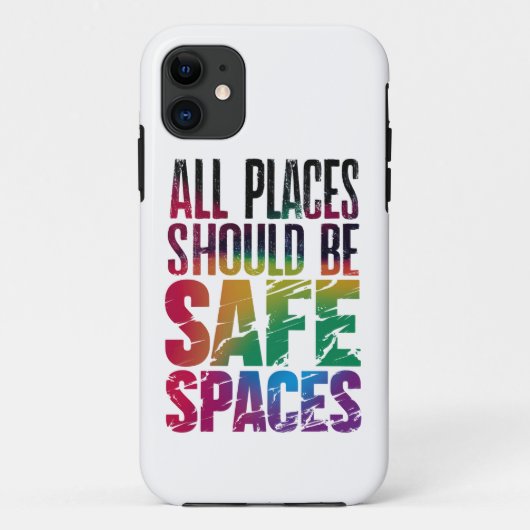 すべての場所は安全な宇宙である必要があるLGBTQプライド月 Case-Mate iPhoneケース (裏面)
