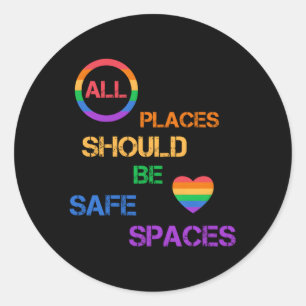すべての場所は安全な宇宙Lgbtqプライド同盟 ラウンドシール