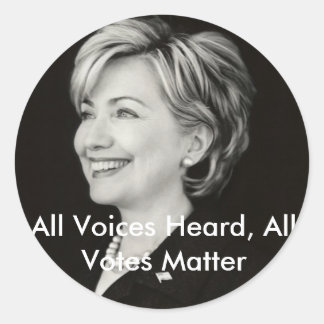 すべての声を聞いた、すべての投票… ラウンドシール