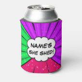 すべての変更文字の名前の追加Shed漫画スタイル 缶クーラー (缶裏面)