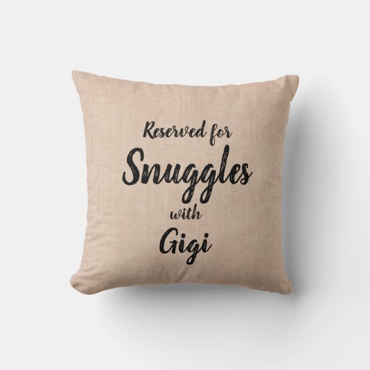 すべての変更文字の追加Name予約スナグルギジ クッション (正面)