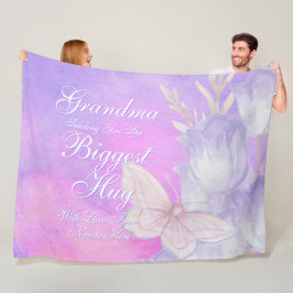 すべての変更文字ママおばあちゃんの最大の抱擁を送信 フリースブランケット