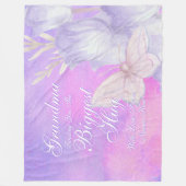 すべての変更文字ママおばあちゃんの最大の抱擁を送信 フリースブランケット (正面)