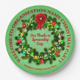 すべての変更文字団体や組織クリスマスパーティー9" ペーパープレート