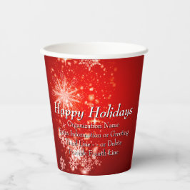 すべての変更文字団体や組織クリスマス20xxパーティー 紙コップ