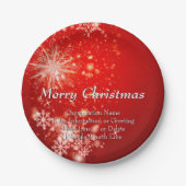 すべての変更文字団体や組織クリスマス20xx ペーパープレート (正面)