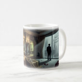 すべての夢見る家のなかの、心の痛み アートマグ コーヒーマグカップ (正面右)
