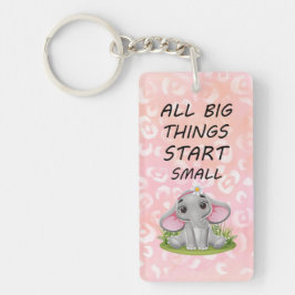 すべての大きなものが小さく始まる キーホルダー