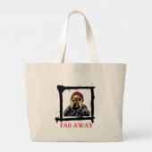 "すべての大事な行事のための多目的トートバッグ：今すぐ買い物！ ラージトートバッグ (裏面)