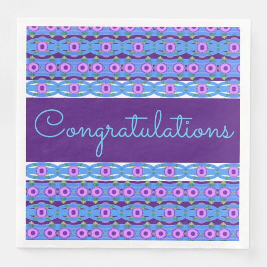 すべての大事な行事ブルーとパープルおめでとう (正面)