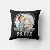 すべての女性が作成され、いくつかのパイロットAiになる クッション (裏面)