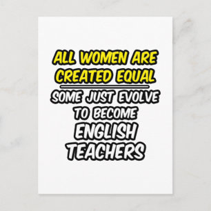 すべての女性は平等に作成…英語の先生 ポストカード