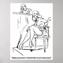 すべての女性陪審、ユーモアのあるヴィンテージ