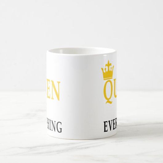 すべての女王かわいいカップルの引用文のギフトのアイディア コーヒーマグカップ (中央)