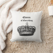 すべての女王ヴィンテージの王冠の装飾用クッション20" クッション (ブランケット)