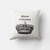 すべての女王ヴィンテージの王冠の装飾用クッション20" クッション (裏面)