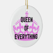 すべての女王王冠の文字のイラストレーション セラミックオーナメント (右)