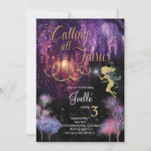 すべての妖精を呼び出す誕生日招待状 招待状 (正面)