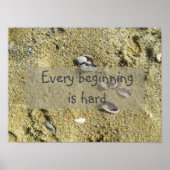 すべての始めの知恵のことわざ写真のポスター ポスター (正面)