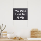 すべての子どもたちに無料の学校給食を ポスター (キッチン)