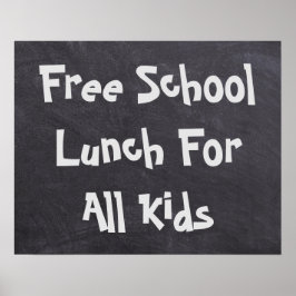 すべての子どもたちに無料の学校給食を ポスター