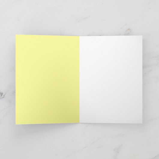 すべての子供が愛を必要とする：ライトイエロー空白の カード (内部)