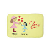 すべての子供が愛を必要とする：ライトイエロー バスマット (正面)