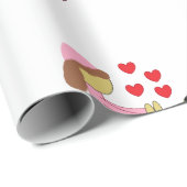 すべての子供が愛を必要とする：白 ラッピングペーパー (ロールコーナー)