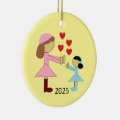 すべての子供が愛を必要 セラミックオーナメント (右)