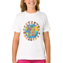 すべての子供たち すべての権利 Tシャツ