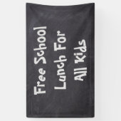 すべての子供のための無料の学校給食 横断幕 (縦)