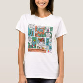 すべての子供のリーダー漫画Tシャツ Tシャツ (正面)