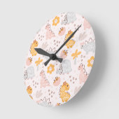 すべての子供の想像力を引き出す恐竜のパターン ラウンド壁時計 (傾斜)