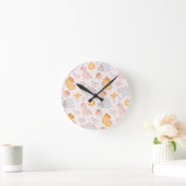 すべての子供の想像力を引き出す恐竜の模様 ラウンド壁時計 (ホーム)