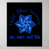 すべての子供は問題の児童虐待認識度Pinwheel ポスター (正面)