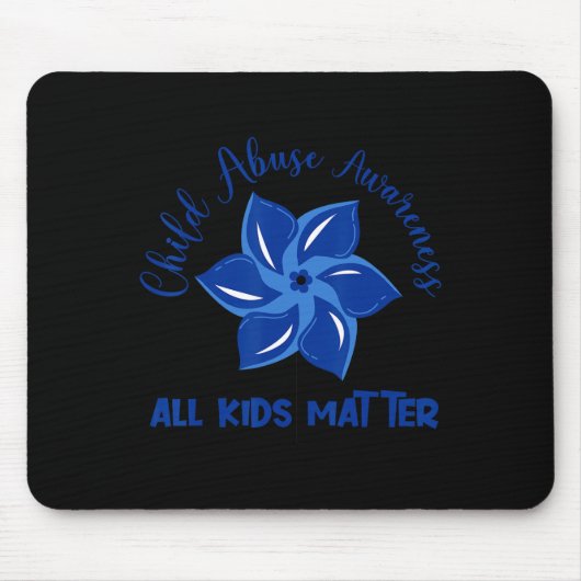 すべての子供は問題の児童虐待認識度Pinwheel マウスパッド (正面)