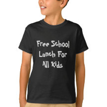すべての子供Tシャツのための無料の学校給食