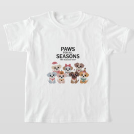 すべての季節にぴったりなパウズ: ホリデーエディション Tシャツ