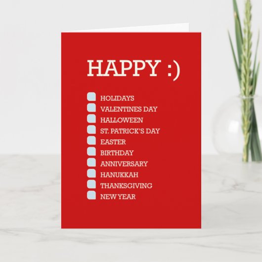 すべての季節のカード(赤い) シーズンカード (正面)