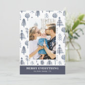 すべての季節を楽しく 5 枚の写真 (1+4) ホリデー フォト カード (スタンド正面)