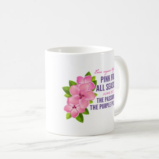 すべての季節6月(月10)のマグの間飾って下さい コーヒーマグカップ (正面右)