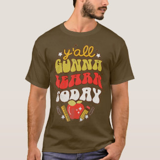 すべての学今日のおもしろい先生戻る学校 Tシャツ